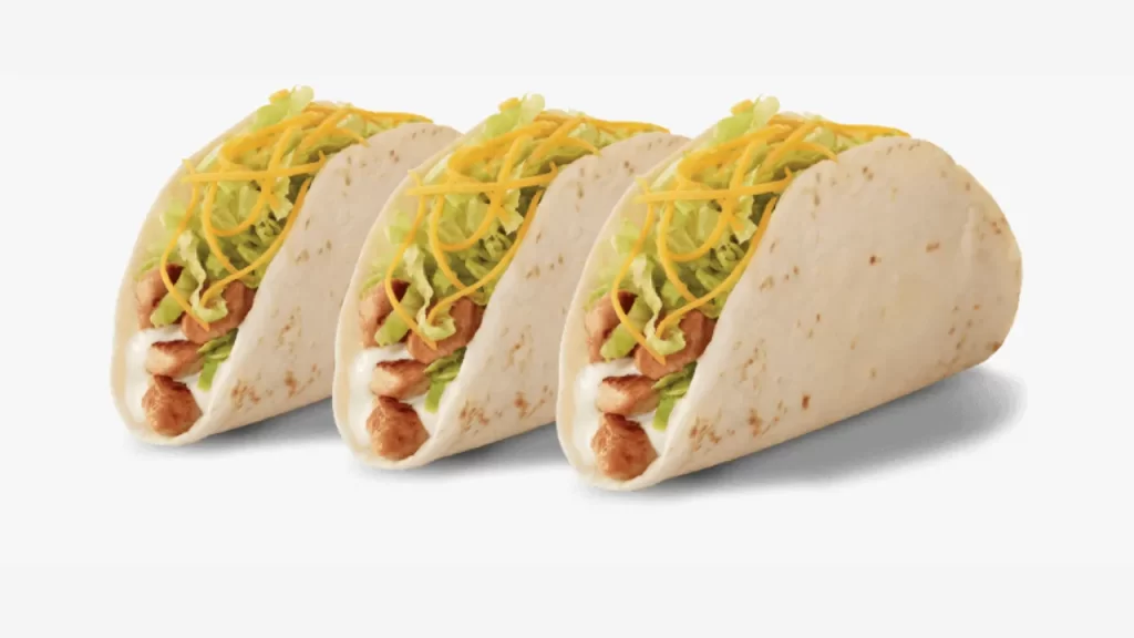 Taco Bell Menu UK 68 Cantina Chicken Soft Taco