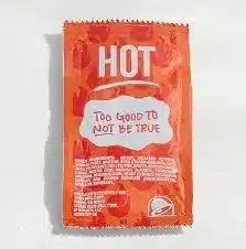 Taco Bell Menu UK 60 Hot Sauce Packet