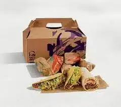 taco bell Groups / Catering Menu with Prices 2025 4 Taco Burrito Cravings Pack