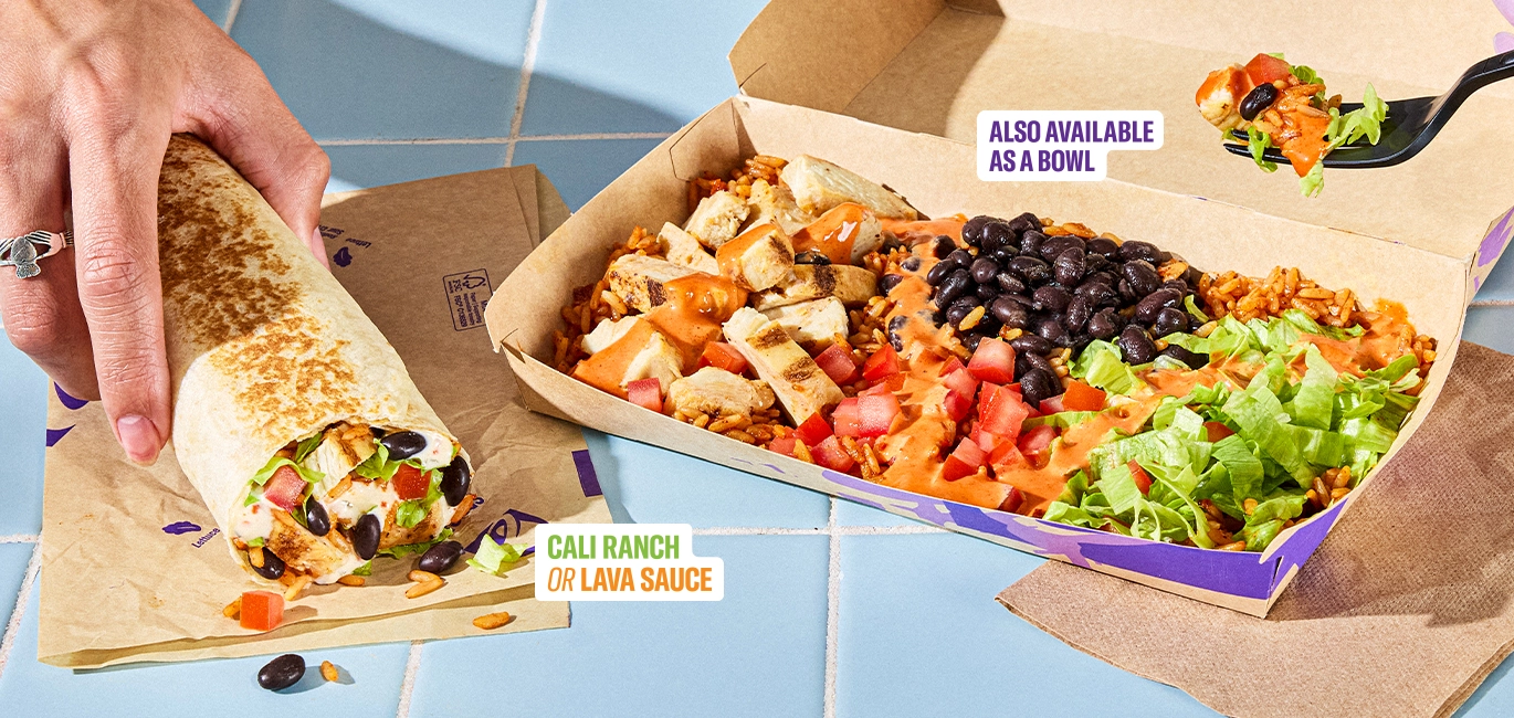 Taco Bell Menu UK 8 NEW Cali Chicken Burrito