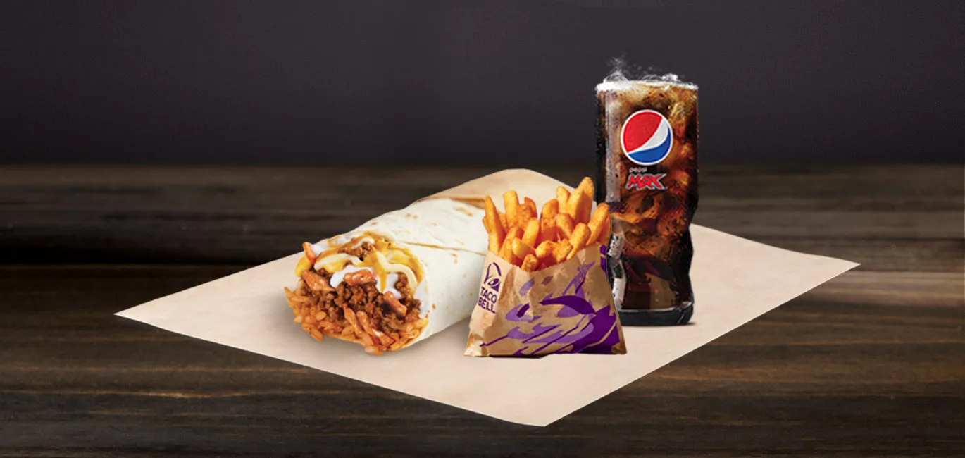 Taco Bell Menu UK 41 Beefy Melt Burrito Combo